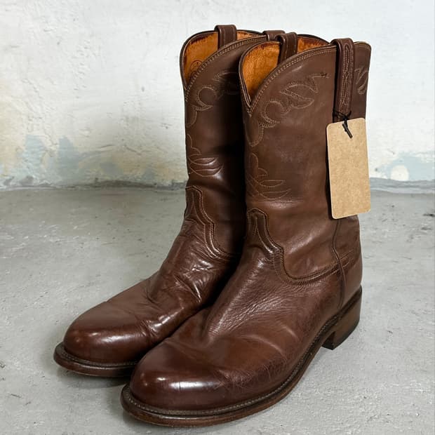 90's Lucchese 루케스 카우보이 웨스턴 부츠 로퍼 부츠
