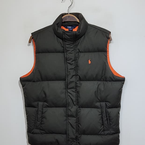 (M) 랄프로렌 폴로 패딩조끼 집업 다운 베스트 캐주얼 