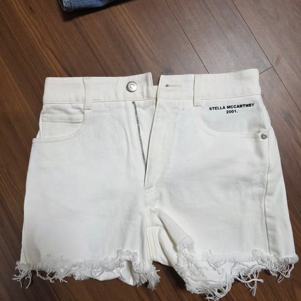 Stella Mccartney 데님 화이트 반바지