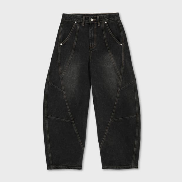 [M] 주앙옴므 트위스트 데님 팬츠 워시드 그레이