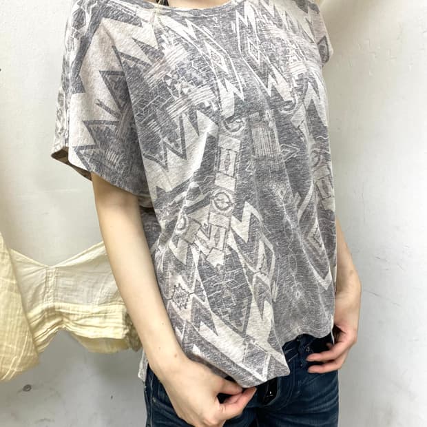 [G.O.A]Ethnic pattern Loose-Fit Tee 고아