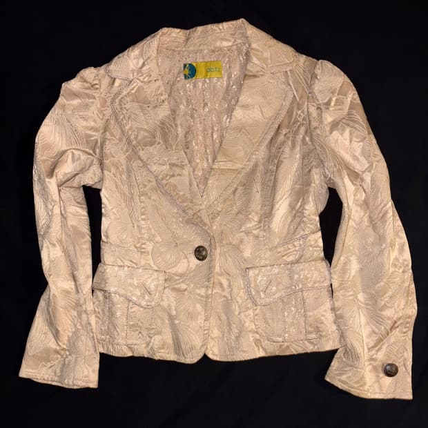 Flower patterns blazer