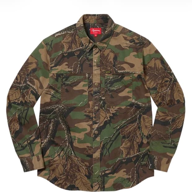 22fw 슈프림 우드랜드 워크셔츠