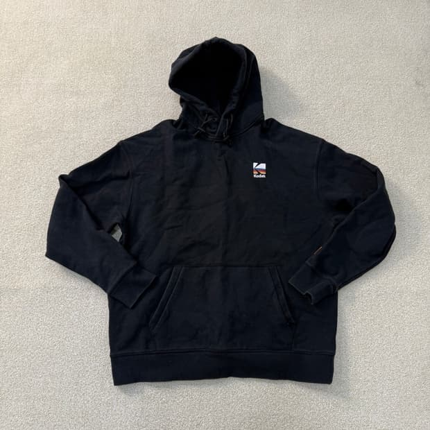 L 코닥 레인보우 빅로고 후드티 0210T