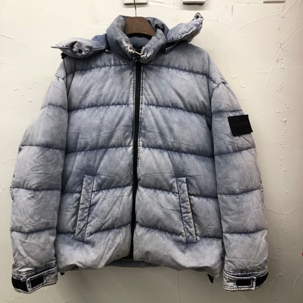 디젤 아이스 워싱 데님 패딩