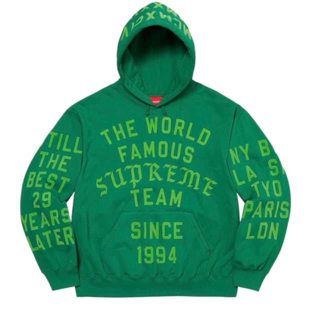 Supreme 23SS 후디 그린 XL