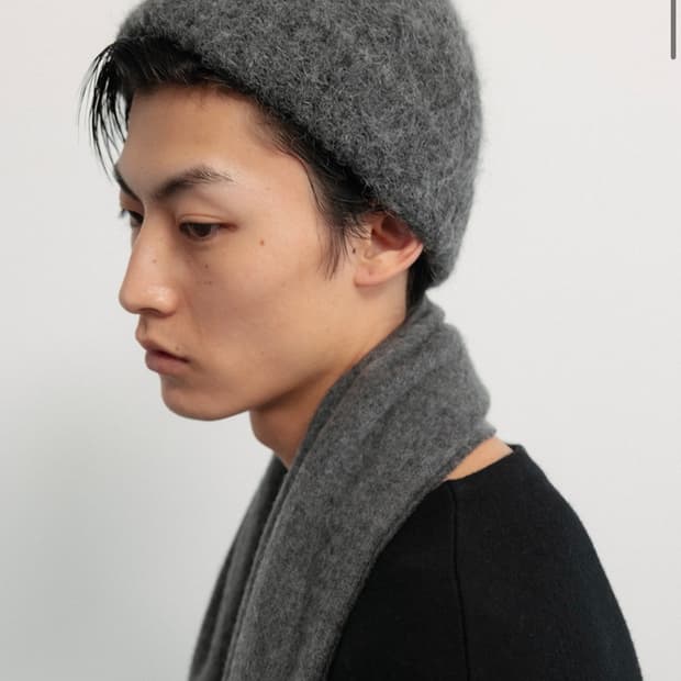 우마뭉 알파카 리브드 비니