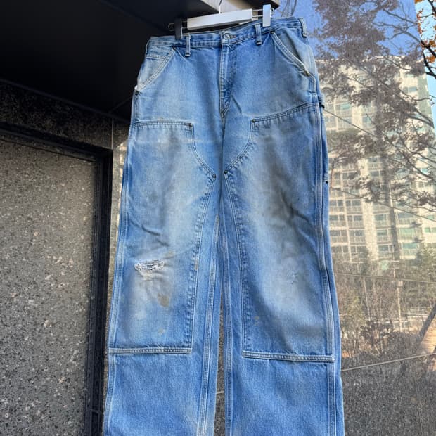 00s 칼하트 더블니 데님팬츠