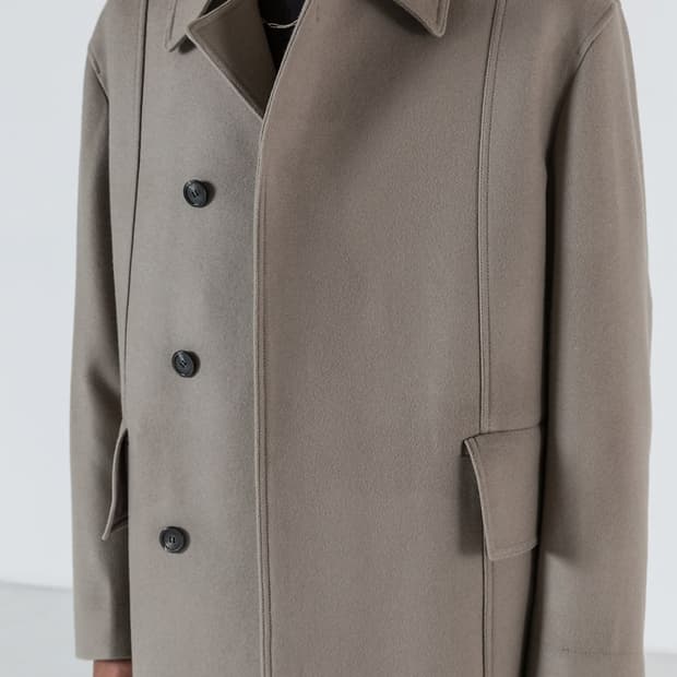 벨리에 컬럼 더블 오버 발마칸 코트 s