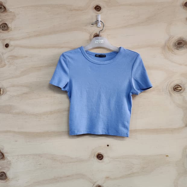 451) 자라 ZARA 크롭 반팔티