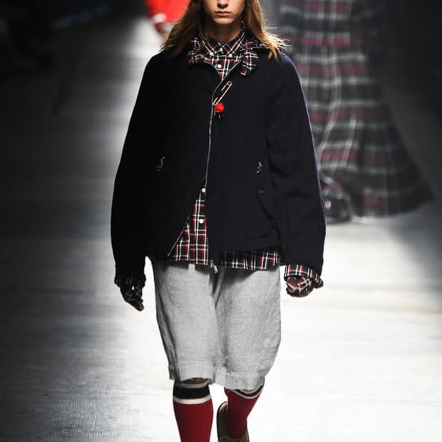 언더커버 18aw 축융 울 자켓