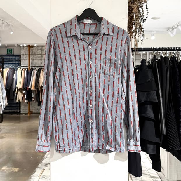 셀린느 홀스빗 웹 프린트 코튼 셔츠