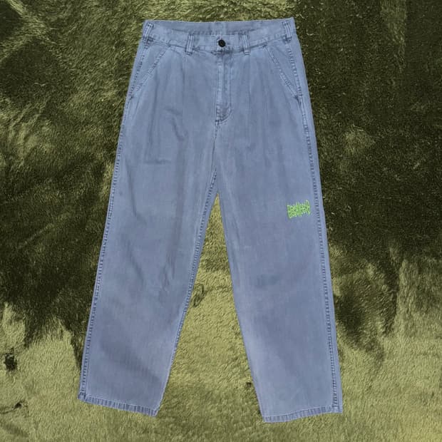 [S] BRAIN DEAD 브레인데드 피그먼트 다잉 해링본 팬츠