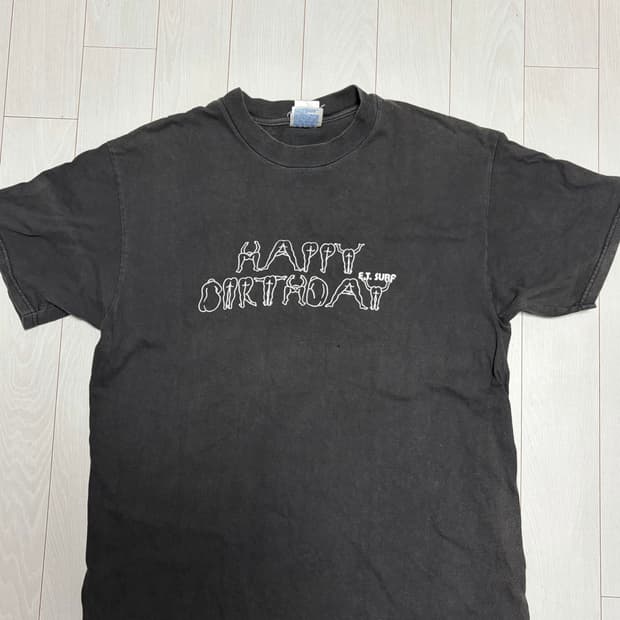 에로틱 빈티지 티셔츠 해피벌스데이 