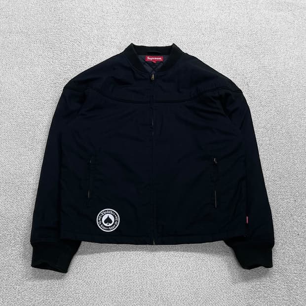 슈프림 x 트레셔 포플린 크루 자켓 블랙