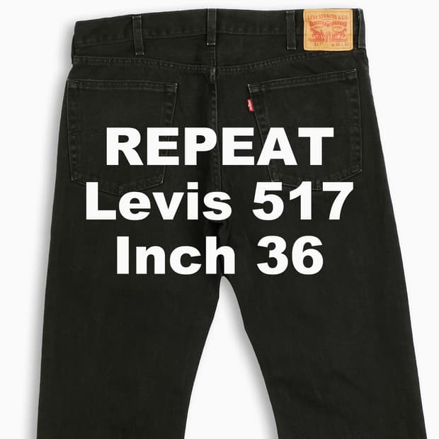 빈티지 리바이스 517 흑청 블랙진 36 인치 LV51736176