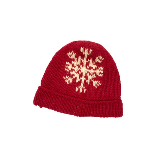 네팔 핸드니트 울 햇