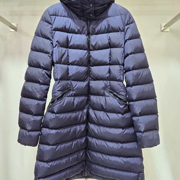 [정품/1사이즈] 몽클레어 네이비 여성 롱패딩