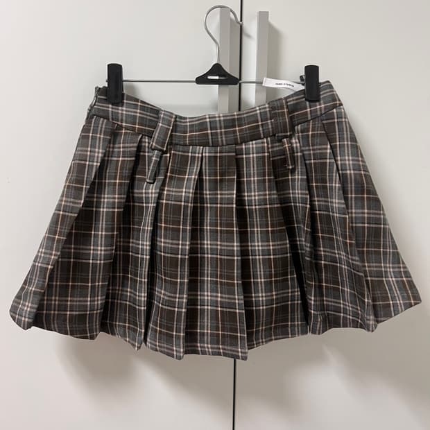 vintage check mini skirt y2k 빈티지 갸루