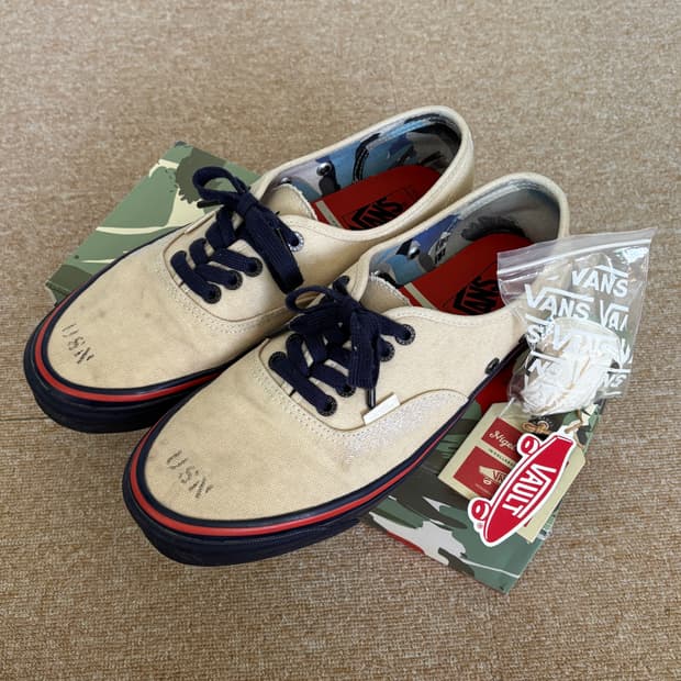 (285) 반스 볼트 x 나이젤카본 OG 어센틱 LX 원 화이트 네이비