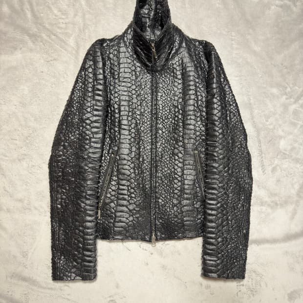 Yasuyuki ishii washi snakeskin jacket