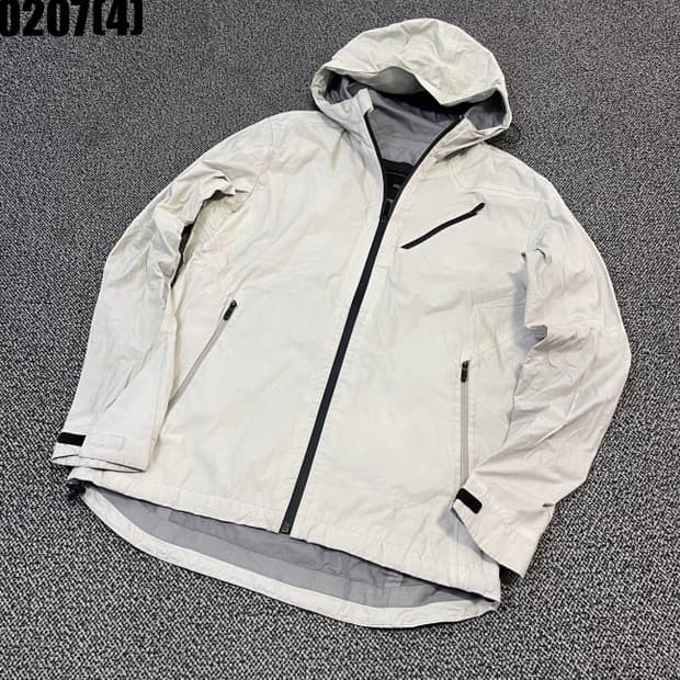 [95] 스파이더 아이보리색 후드 바람막이 자켓 0207(4)