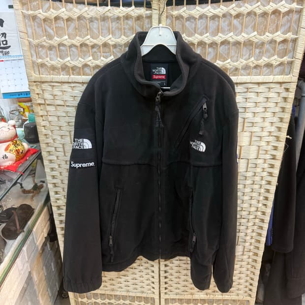 100-105/17ss 정품 노스페이스 +슈프림 익스페디션 플리스자켓 