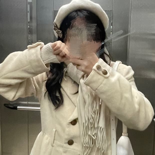 라떼갸루 아이보리 화이트 코트🥨🍪