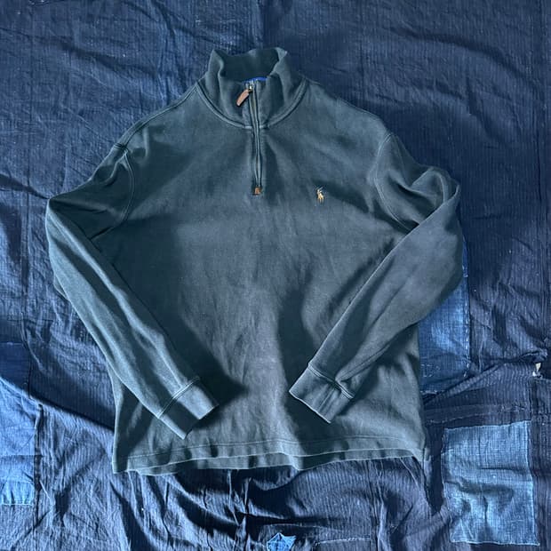 폴로 랄프로렌 쿼터집업 풀오버 L