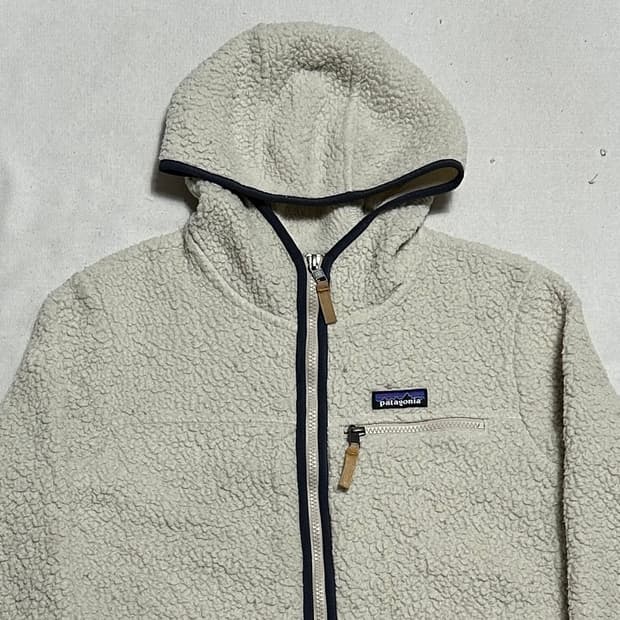 S 파타고니아 레트로 파일 후드 플리스