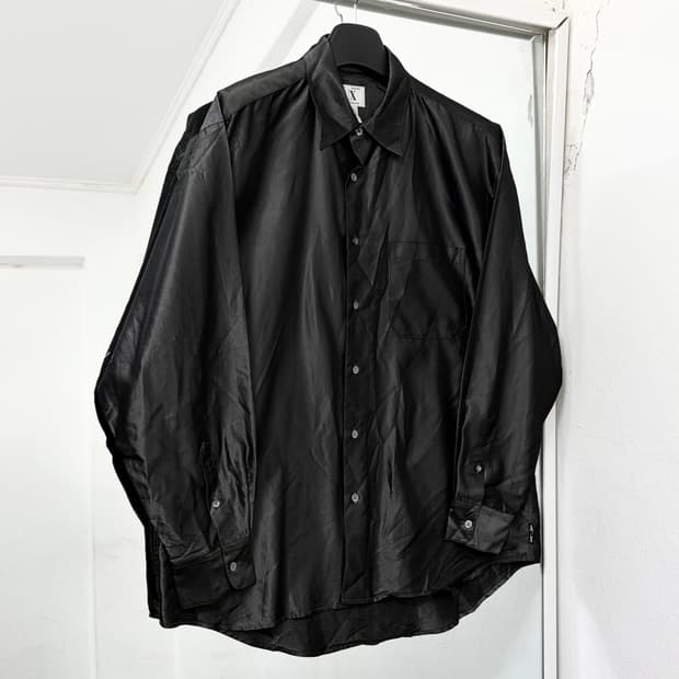 아르마니 익스체인지 글로시 아세테이트 셔츠