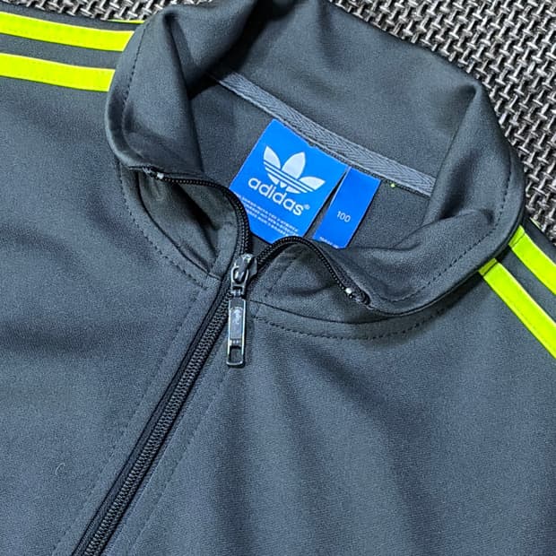 아디다스 파이어버드 구형 져지 차콜형광