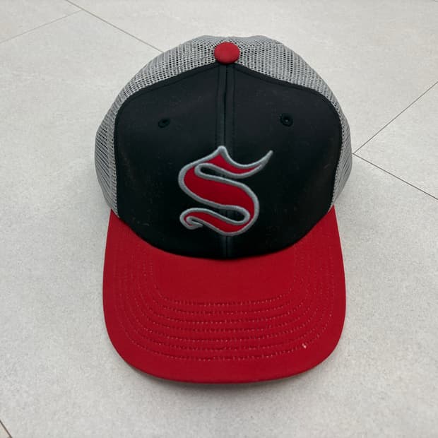 슈프림 콘트라스트 S 메쉬 백 6-패널 그레이 25FW