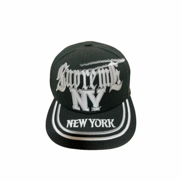 슈프림 뉴욕 6-패널 블랙 - 25SS