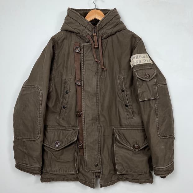 PRJ 폴로 랄프로렌 진스 밀리터리 야상 파카