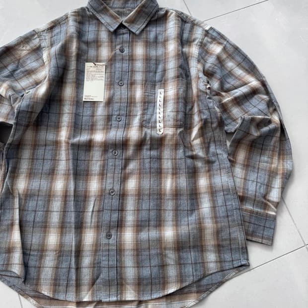 LONG SLEEVE PLAID SHIRT 긴팔 플레드 셔츠