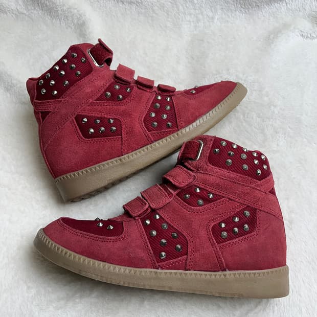 [235] OLIVA NY 하이탑 웨지힐 스니커즈 || 이자벨마랑ST