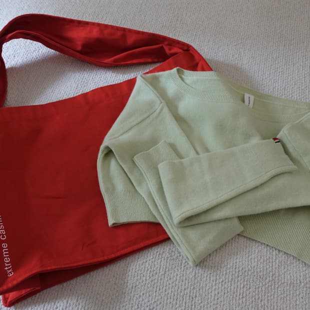 extreme cashmere 니트+에코백