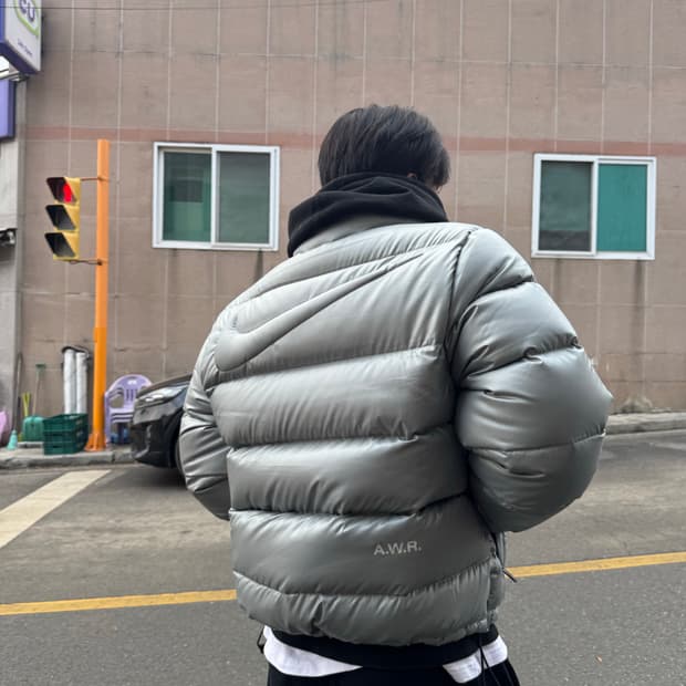 나이키 녹타 패딩 미카 그린 사이버 XL