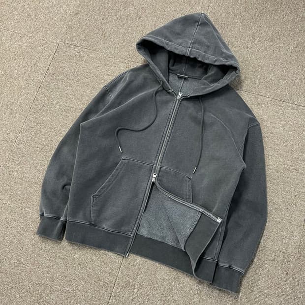 소버먼트 투웨이 헤비 피그먼트 후드집업