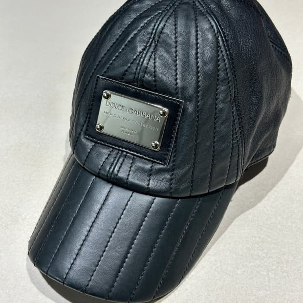 돌체앤가바나 가죽 모자
