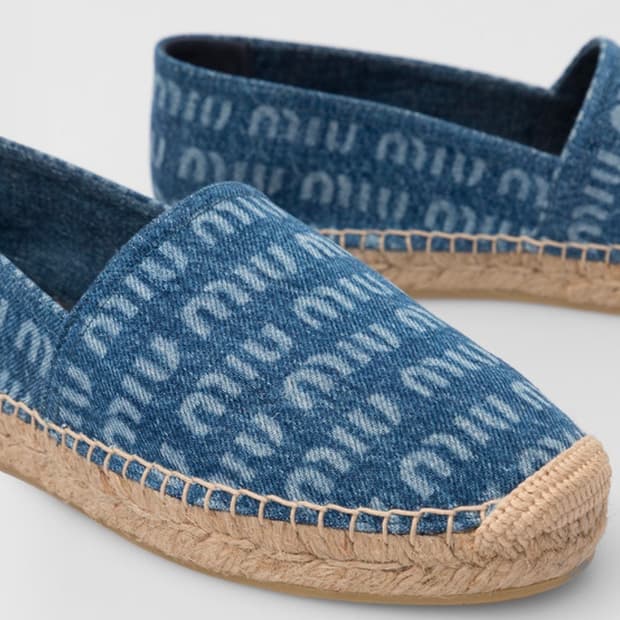 [새상품,최저가] Miu Miu 미우미우 데님 에스파듀 슬립온