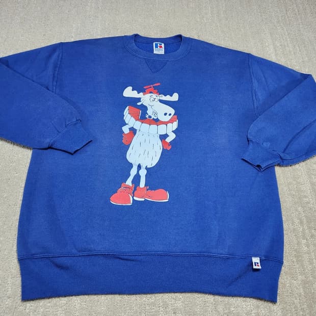 90s 러셀 애슬레틱 빈티지 블윙클 J. 무스 맨투맨