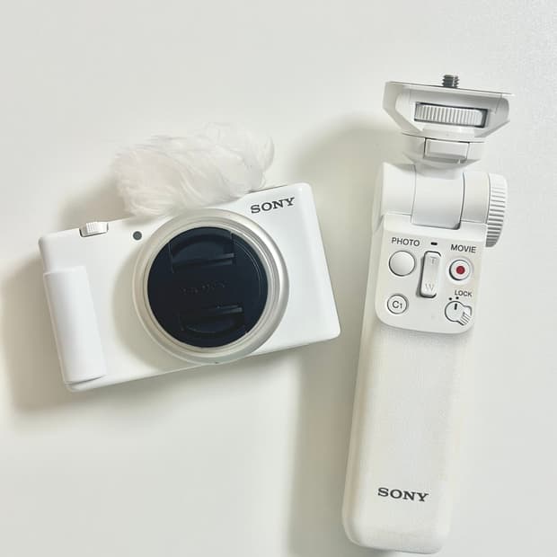 [무배] sony zv-1f 브이로그 카메라+슈팅그립 set
