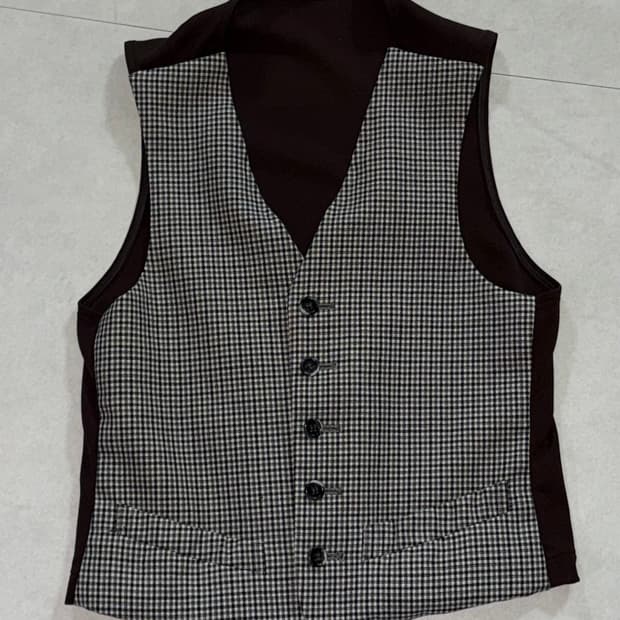 브라운 체크 조끼 / 블랙 체크 조끼 / 나시조끼 / 베스트