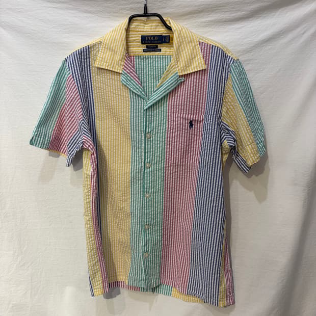 폴로 랄프로렌 스트라이프 시어서커 셔츠 큐알인증