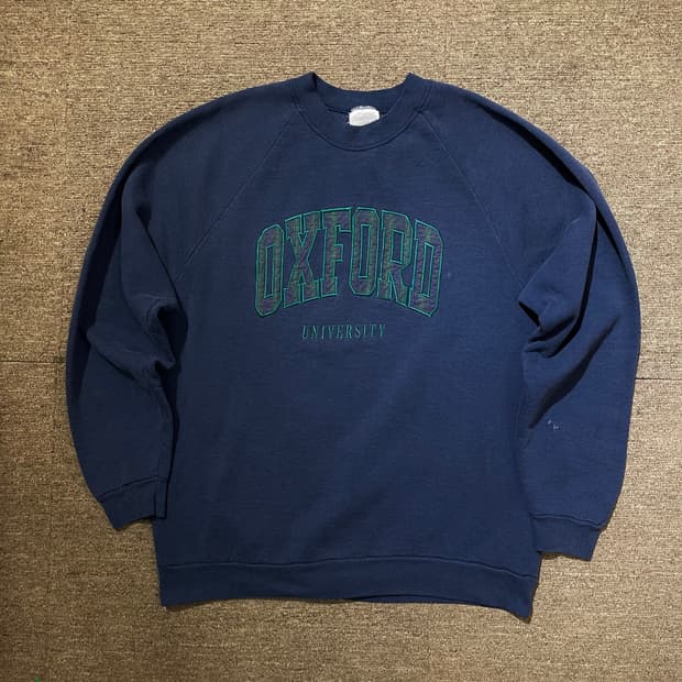 (L) 스크린스타 옥스포드 유니버시티 체크 패치 스웻셔츠 맨투맨