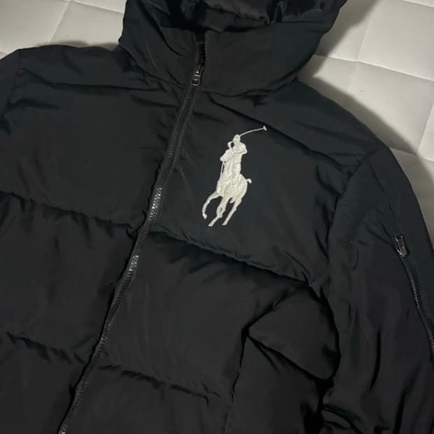 폴로 빅포니 패딩 블랙 