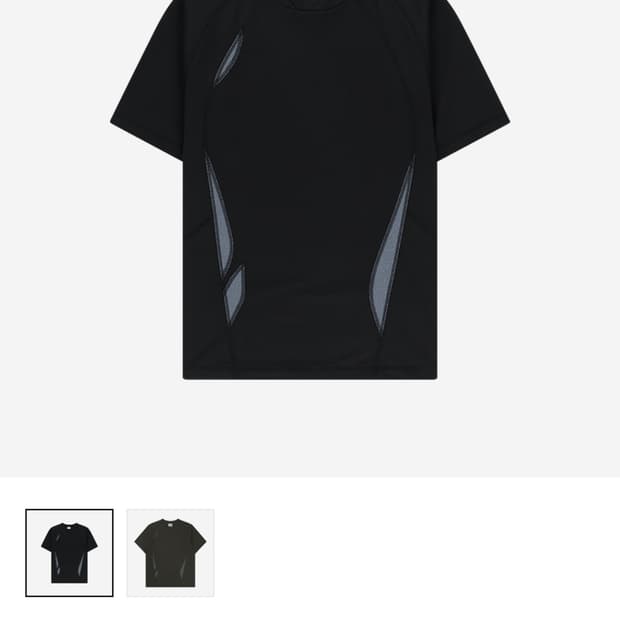 Sansan Gear Flowing Panel T-Shirt Black 