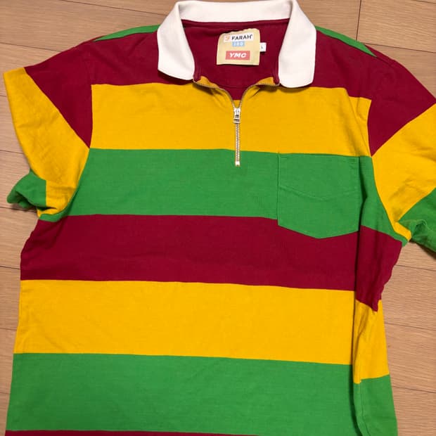 파라 ymc 러벅 스트라이프 폴로셔츠